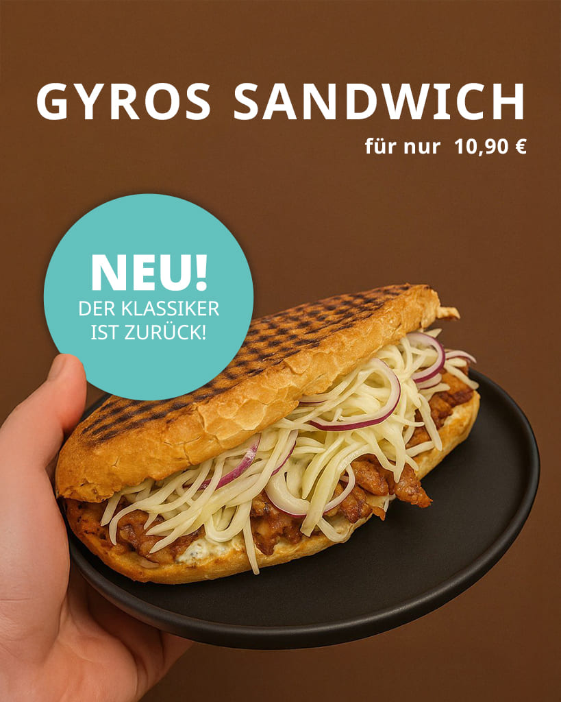 Zorbas Hude Angebot: Gyros Sandwich