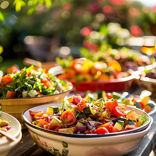 Speisen für Gartenfest | Zorbas